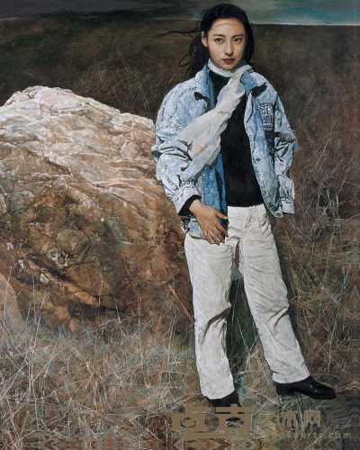 项春生 1998年作 远雷 126x120cm